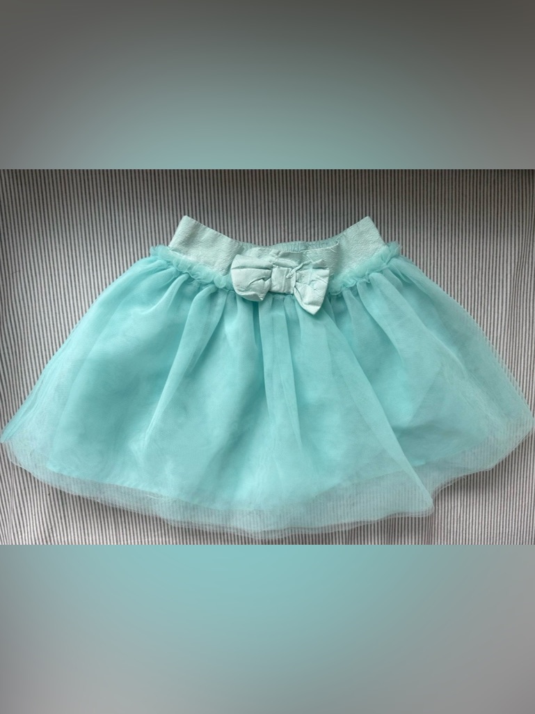 Janie And Jack Aqua Tulle Skirt Size 2t